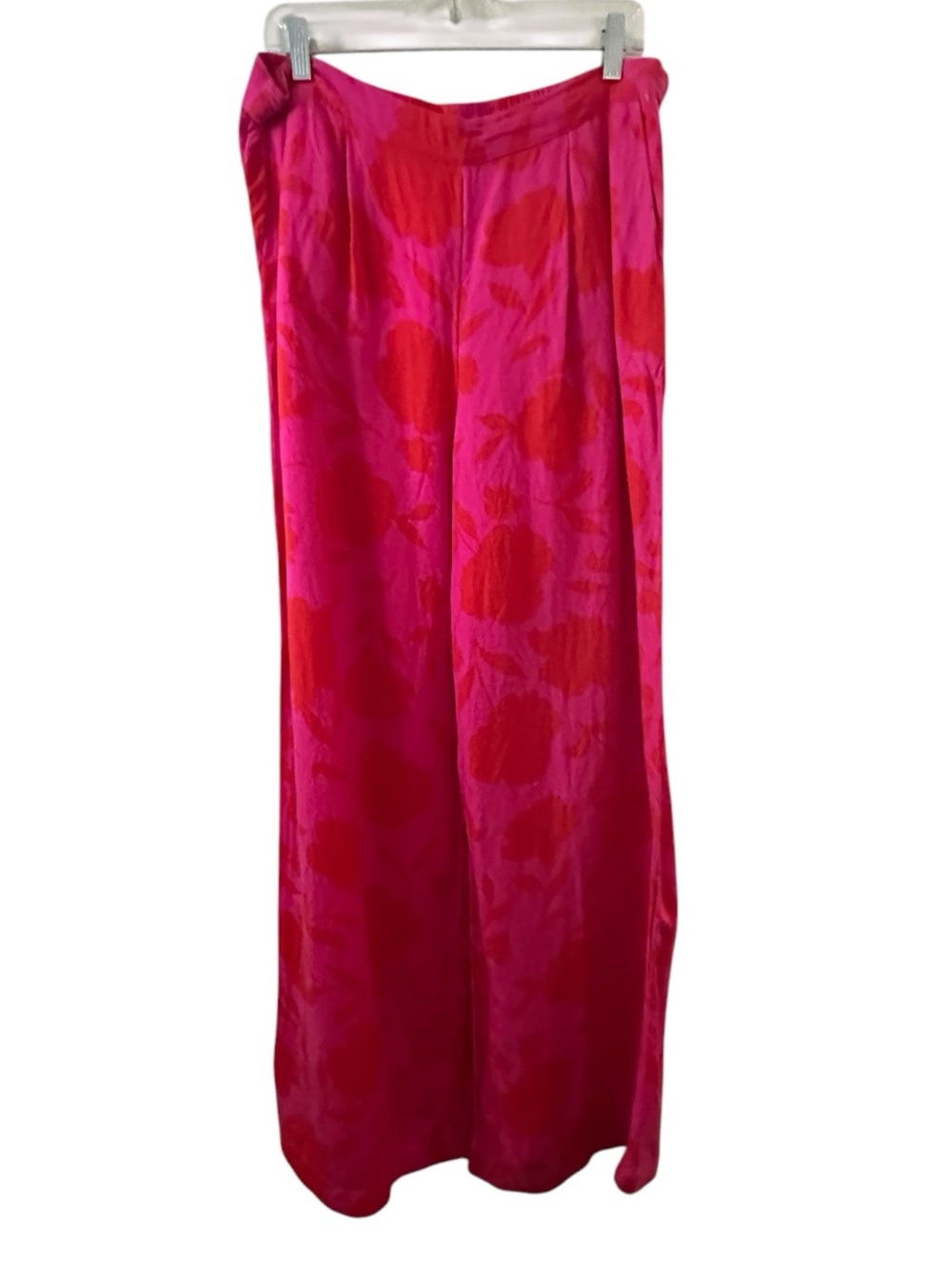 kate spade x Target Pink Red Floral Wide-Leg Linen Blend Pants XL - Picture 3 of 13